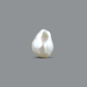 Sky Blue Keshi Pearl 5.05 Carat Oval Cabochon Loose Gemstone for Fine Jewelry - Product Image 1