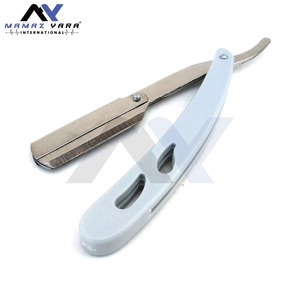 Navaja de Afeitar Profesional de Acero Inoxidable con Bloqueo Giratorio, Plegable, de Una Sola Hoja, para Afeitar Bigote, Barba y Cara - Product Image 3