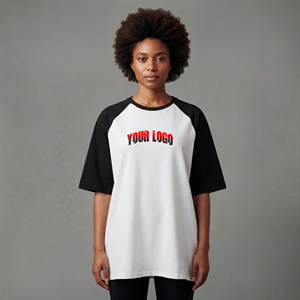 T-shirt d'été de luxe 100 % coton écologique pour femme, vierge, personnalisable avec appliques, couleur blanc/noir, confortable, style hip-hop décontracté - Product Image 1