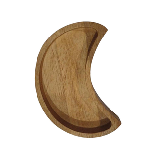 Plateau sculpté moderne motif lune pour décorations de salon et de chevet, technique de polissage, produit très demandé - Product Image 1