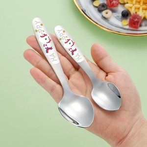 Cuchillo de carne <span class=keywords><strong>para</strong></span> niños de alta calidad, tenedor, cuchara, juego de cubiertos de acero inoxidable 18/10, cubiertos <span class=keywords><strong>para</strong></span> niños con caja de regalo - Product Image 4