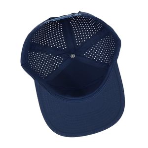 Casquette de baseball unisexe bleu marine à 6 panneaux, réglable, en maille unie, style décontracté, printemps-été, pour l'extérieur - Product Image 4