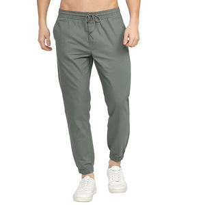 Pantalones Jogger con Bolsillos con Cremallera para Hombre, Pantalones Deportivos Casuales, Corte Ajustado, Puños Elásticos, Almacenamiento Seguro, Ropa Urbana - Product Image 1