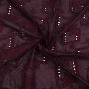 Tela de Georgette con Bordado Africano Premium, Multihilo, para Vestidos de Mujer, Kaftanes y Prendas de Moda - Product Image 1