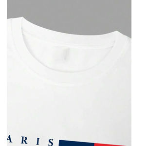 Conjunto de Camiseta y Pantalones Cortos de Verano para Hombre, Personalizado, al por Mayor, OEM, ODM, Informal, Deportivo, de Dos Piezas, Transpirable, de Algodón, para Gimnasio, Entrenamiento - Product Image 4