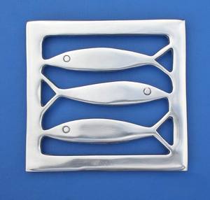 Trípode de Aluminio con Recubrimiento en Polvo, Resistente al Calor, Accesorio de Cocina para Hogar Moderno, Trípode de Aluminio Geométrico Contemporáneo - Product Image 6