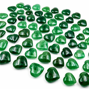 Cuarzo Tanzberi Verde Natural, Corazón Grabado en Cristal, Cuarzo Pulido, Piedra Curativa, Reiki, Meditación, Decoración Energética, Chakralume - Product Image 1