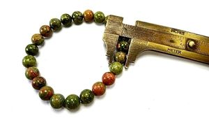 <b>Men</b> and Women Handmade Feng Shui Unakite <b>beads</b> Round Stone <b>Beads</b> Round <b>Bracelet</b> 8-10mm Size Fashion Jewelry Energy - Product Image 4