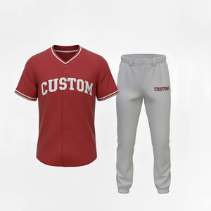 Tenues de baseball personnalisées de qualité supérieure 2025 avec logo, tailles adultes unisexes, 100 % polyester respirant et à séchage rapide, vêtements de sport - Product Image 1
