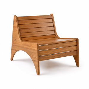 Sillón de Exterior Moderno de Madera de Teca Sólida para Hotel, Resort, Villa, Patio y Jardín - Product Image 3