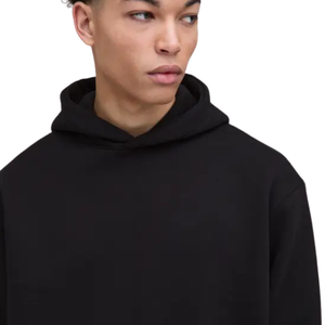 Sweat-shirt à capuche ample pour homme, col montant, capuche croisée, poche kangourou, style moderne et décontracté, vente en gros - Product Image 3