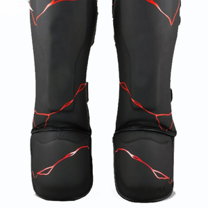 Factory Cheap Price Leg Protection Baseball Training Shin Guard Carbon Steel Frame Lightweight Comfortable Double <b>Strap</b> PU - Product Image 2