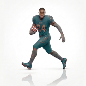 OEM Sports Clothings in Custom Color and Custom Team Name American Football Uniform Jersey with Short Set at Wholesale - Product Image 2