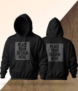 Sweat à capuche pour homme en coton jaune, coupe classique, respirant, avec poche avant, imprimé, décontracté, pour l'automne - Product Image 2