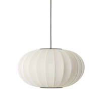 Lampe suspendue en soie toutes couleurs au design personnalisé, de forme ovale et carrée à la mode pour le salon, le restaurant et le bar.