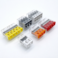 Connecteur de câblage à enfoncement transparent compact, borne de distribution électrique, raccordement solide 24A 450V 2273-202 203 204 205 208