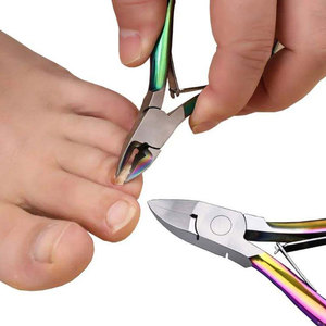 Coupe-ongles incarnés à double ressort, revêtement couleur arc-en-ciel, avec poignées confortables pour ongles épais - Product Image 4