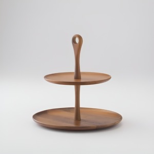 Decorative Wooden Dessert <b>Stand</b> With Elevated Platform For <b>Cupcake</b> Muffin Pastry Party Buffet Presentation - Product Image 1