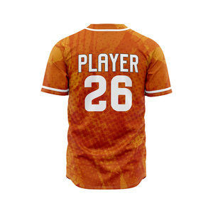 Dernière tendance : Maillot de baseball personnalisé à boutons en tissu mesh, séchage rapide, vêtements de sport, fournisseur OEM ODM - Product Image 3