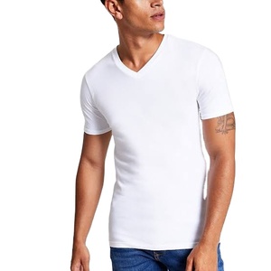 T-shirt Homme 100% Coton Tendance Personnalisable Uni avec Impression de Logo sur le Devant Col Rond Manches Courtes Coupe Ample - Product Image 1
