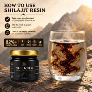 Résine de Shilajit de l'Himalaya hautement purifiée OEM 10g, Shilajit 100% authentique pour la force, l'endurance et l'énergie des hommes et des femmes - Product Image 3