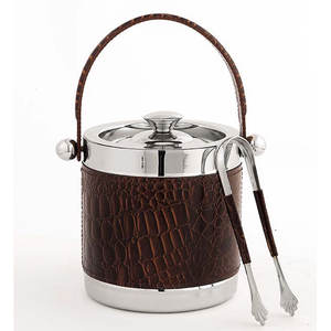 Cubo de Hielo de Lujo de Cobre y Acero Inoxidable con Tapa y Asa - Enfriador de Vino de Doble Pared Aislado para Bares, Hoteles y Suministros para Fiestas - Product Image 5