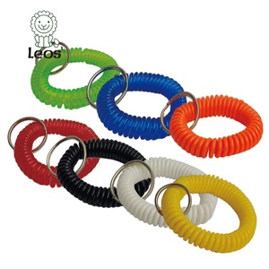 Wrist Coil Wrist Keychain Colorful Stretch <b>Key</b> <b>Chain</b> for Gym Pool beach office ID Badge - Product Image 3