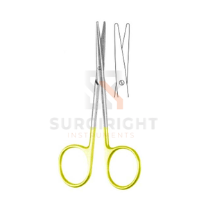 Ciseaux chirurgicaux courbés professionnels pour bébé Metzenbaum en acier inoxydable et carbure de tungstène, instrument manuel, Blush Surgical CE - Product Image 3