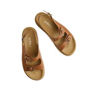 Sandalia de tacón formal marrón PU0559 - Product Image 1