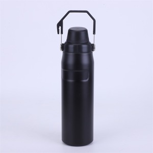 Gourde isotherme portable en acier inoxydable écologique avec couvercle à poignée, anti-fuite, pour la gym, le sport et les voyages en extérieur – En stock - Product Image 1