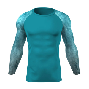 Camiseta Deportiva de Compresión Térmica para Hombre, Manga Larga, para Gimnasio, Ecológica, de Secado Rápido, 300g, Personalizable, Venta al Por Mayor - Product Image 1