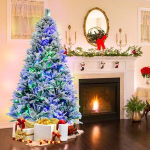 Nuovo Albero di Natale Artificiale Personalizzabile da 4,5-7 Piedi con Luci LED e Aghi di Pino per Capodanno e Ringraziamento - Product Image 4