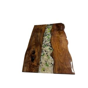 New Design Decorative Wallnut Wooden <b>Table</b> <b>Top</b> With Black Epoxy Resin Work Custom Made Dining <b>Table</b> <b>Top</b> <b>for</b> <b>Sale</b> - Product Image 3