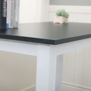 โต๊ะคอมพิวเตอร์ไม้สีดำขนาด 110 ซม. แข็งแรงทนทานและดีไซน์สวยงาม - Product Image 6