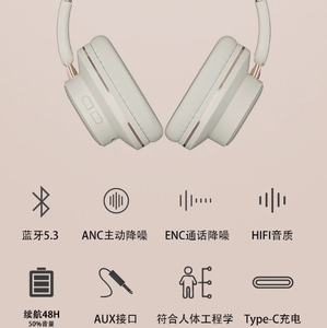 Cuffie Gaming Wireless 5.0 Dinamiche in Pelle, 20 Ore di Autonomia, Pronte all'Uso, Include Cavi e Manuale, Over-Ear SADES Whisper - Product Image 4