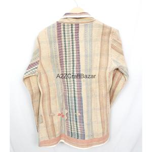 Indian Cotton Digital Printing Breathable Reversible <b>Kantha</b> Patch Work Pure Cotton Women Spring Autumn Winter <b>Jackets</b> - Product Image 6
