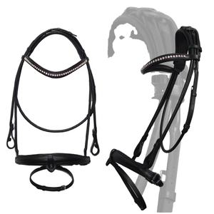 Banda de cejas de diamante con brida occidental de cuero Premium más vendida de 2024 equipo de equitación cómodo duradero de alta calidad - Product Image 1