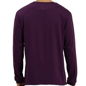 Camisetas de Hombre 2026 con Logotipo Personalizado, 100% Algodón Tejido, Manga Larga, Estilo Casual, Diseño Sólido, Corte Regular, Secado Rápido - Product Image 4