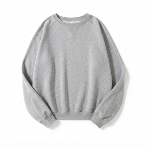 Sudadera Lisa de Cuello Redondo 100% Algodón, Manga Larga, con Logotipo Personalizado Bordado e Impreso, Ecológica, Venta al Por Mayor - Product Image 1