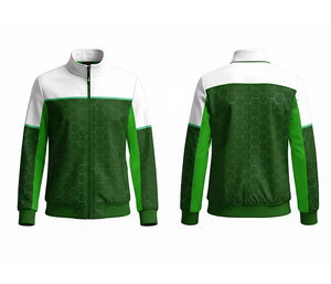 Chaqueta con Cremallera Sublimada Personalizada al por Mayor, Ropa Deportiva para Correr y Hacer Ejercicio, Cálida, Transpirable y de Secado Rápido |   Tallas Hombre Mujer Juvenil - Product Image 4
