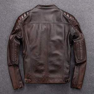 เสื้อแจ็คเก็ตหนังแท้ผู้ชายคุณภาพพรีเมียมราคาส่ง ไซส์ใหญ่พิเศษ - Product Image 5