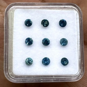 Zafiro Azul Natural de 3mm, Corte Diamante, Piedras Preciosas Sueltas, Gemas Vishesh, Certificado por Terceros, Precio al por Mayor, Lote a Granel para Fabricación de Joyería - Product Image 3