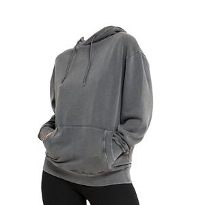 Venta caliente OEM en blanco de gran tamaño moda mujeres sudaderas con capucha logotipo personalizado pulóver con capucha Fitness sudaderas con capucha y sudaderas - Product Image 4