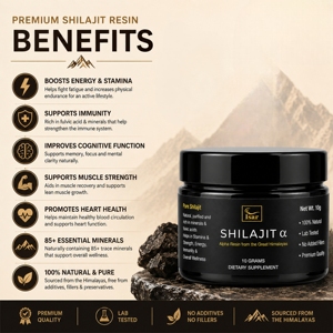 Resina de Shilajit del Himalaya 100% Pura y Original OEM, 10g, Rica en Ácido Fúlvico y Minerales Traza, Shilajit Premium para Energía y Resistencia - Product Image 4