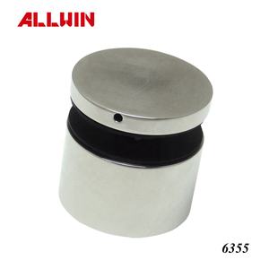 Separador de vidrio ajustable de acero inoxidable moderno para barandillas de terraza de hotel, pasamanos de porche, barandillas de acero inoxidable para exteriores - Product Image 6