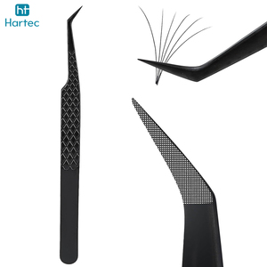 New Arrival Best Price Stainless Steel OEM ODM Service Best Supplier Premium Quality With Own Logo Eyelash Extension Tweezers - Product Image 2