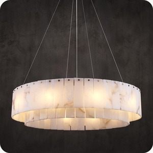 Décoration de Noël pour appartement, lustre suspendu d'intérieur, éclairage chaleureux, abat-jour en corde de rotin noir tressé à la main, style contemporain pour la maison - Product Image 3