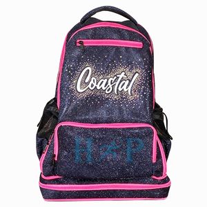 Mochila de Animadoras con Logotipo Personalizado, Bolsas Deportivas Brillantes, para Competencia de Equipos, Fabricación OEM, Diseño Personalizado para Equipos de Baile - Product Image 2