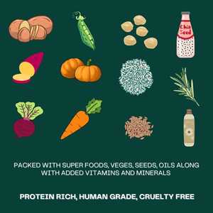 Alimento Vegano Totalmente Natural para Perros, Sin Productos Derivados de Animales, Enriquecido con Taurina, L-Carnitina, B12, Salud Cardíaca e Inmunológica, Suministro OEM - Product Image 4