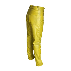 Pantalones de Cuero Casuales Ligeros para Hombre, Fabricados en Fábrica, Venta Caliente, Alta Calidad, Venta al Por Mayor, MOQ Bajo - Product Image 4